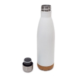 Butelka próżniowa z korkowym spodem Jowi 500 ml, biały