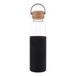 Szklana butelka Refresh 560 ml, czarny - Zdjęcie