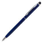 Długopis aluminiowy Touch Tip, granatowy - Zdjęcie
