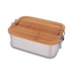 Stalowy lunch box 800 ml Somerton, srebrny - Zdjęcie